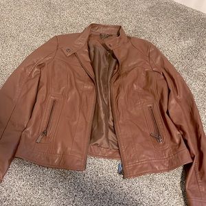 JOUJOU brown leather jacket